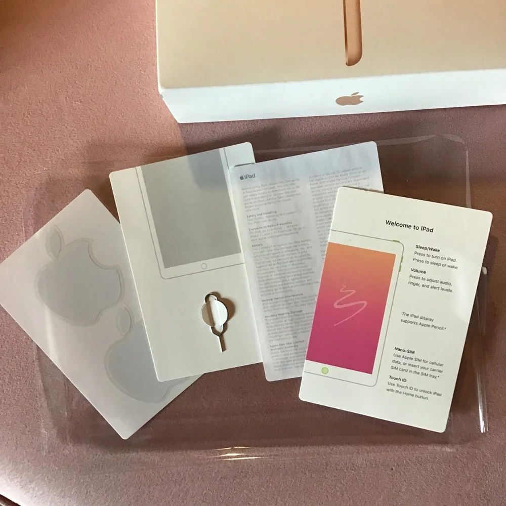 Apple iPad BOX ONLY Gold Tablet